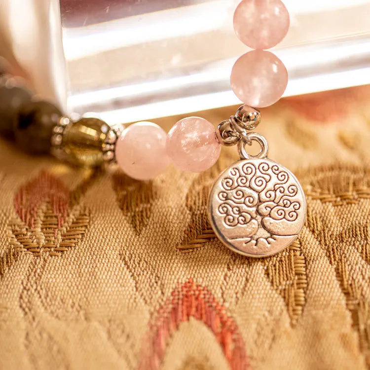 Pulsera de Cuarzo Rosa - Energía y Ternura