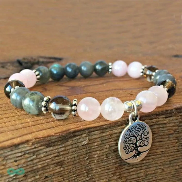 Pulsera de Cuarzo Rosa - Energía y Ternura