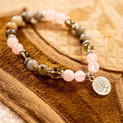 Pulsera de Cuarzo Rosa - Energía y Ternura