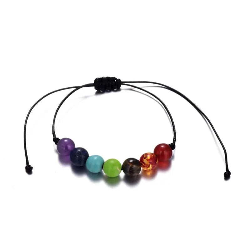Pulsera de Cuerda Ajustable 7 Chakras