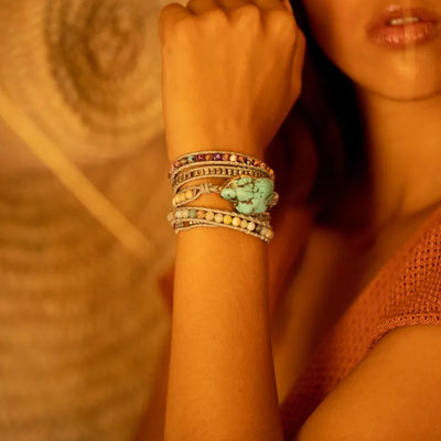 Pulsera de Equilibrio en Turquesa – Energía, Serenidad y Protección en Cada Detalle