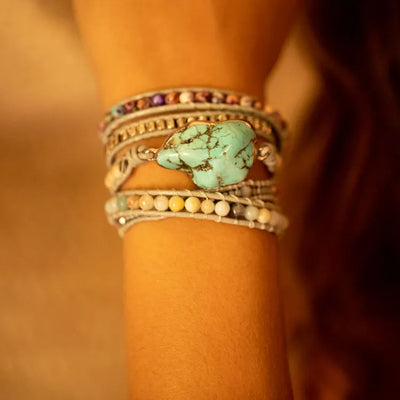 Pulsera de Equilibrio en Turquesa – Energía, Serenidad y Protección en Cada Detalle