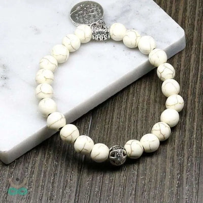 Pulsera de Howlite árbol de la vida
