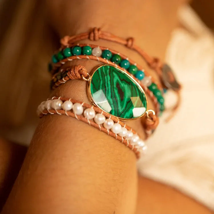 Pulsera de Malaquita – Energía, Equilibrio y Transformació