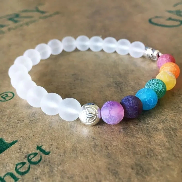 Pulsera de Piedra elefante 7 Chakras Reiki