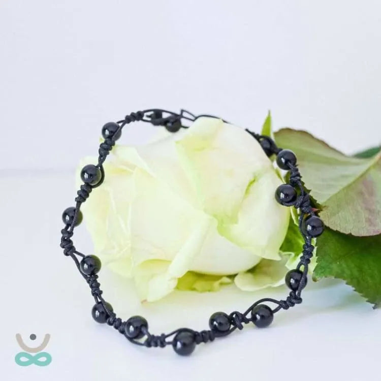 Pulsera de Tobillo de Obsidiana – Protección y Serenidad en Cada Paso