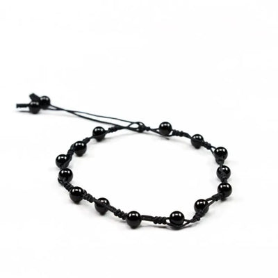Pulsera de Tobillo de Obsidiana – Protección y Serenidad en Cada Paso