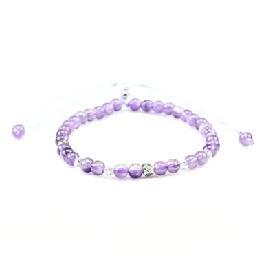 Pulsera de amatista ajustable