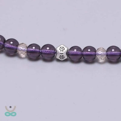 Pulsera de amatista ajustable