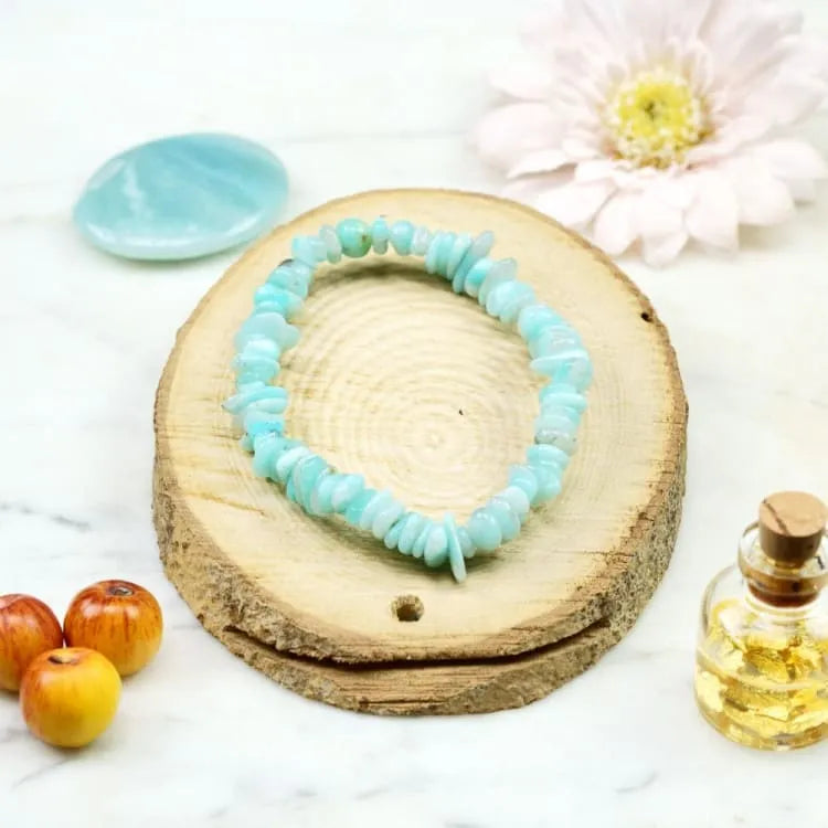 Pulsera de amazonita barroca
