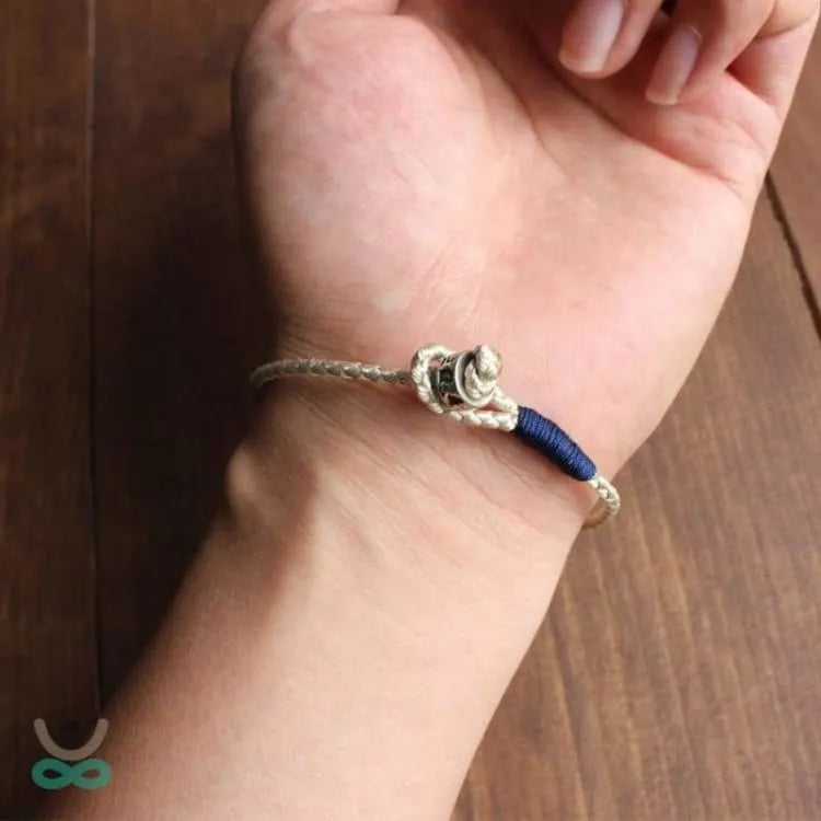 Pulsera de amuleto de la suerte tejida a mano "kabbalah" tibetana