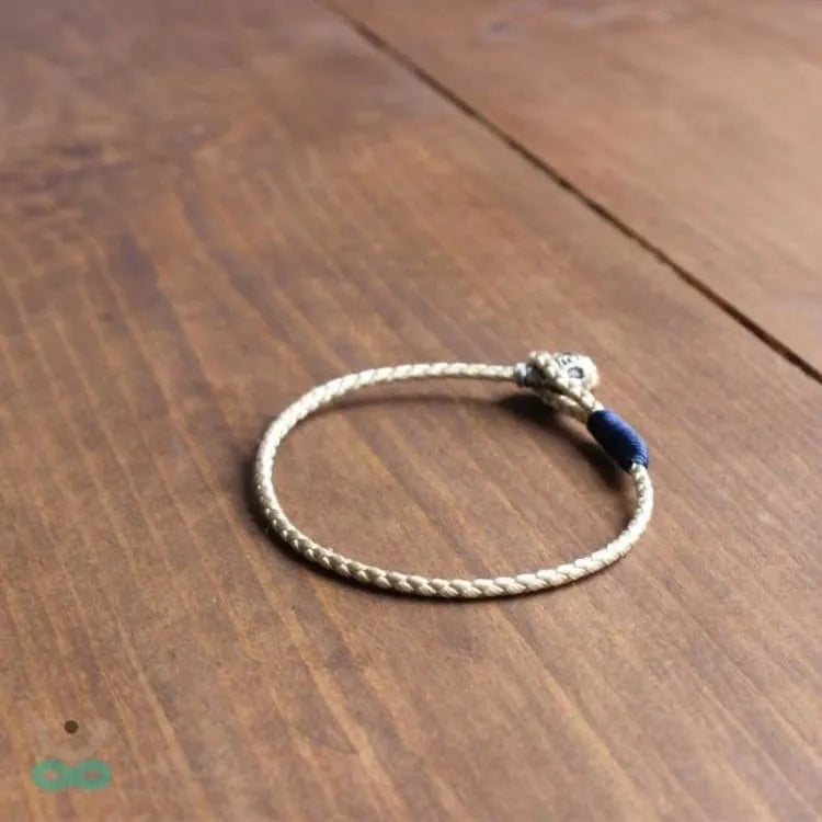 Pulsera de amuleto de la suerte tejida a mano "kabbalah" tibetana