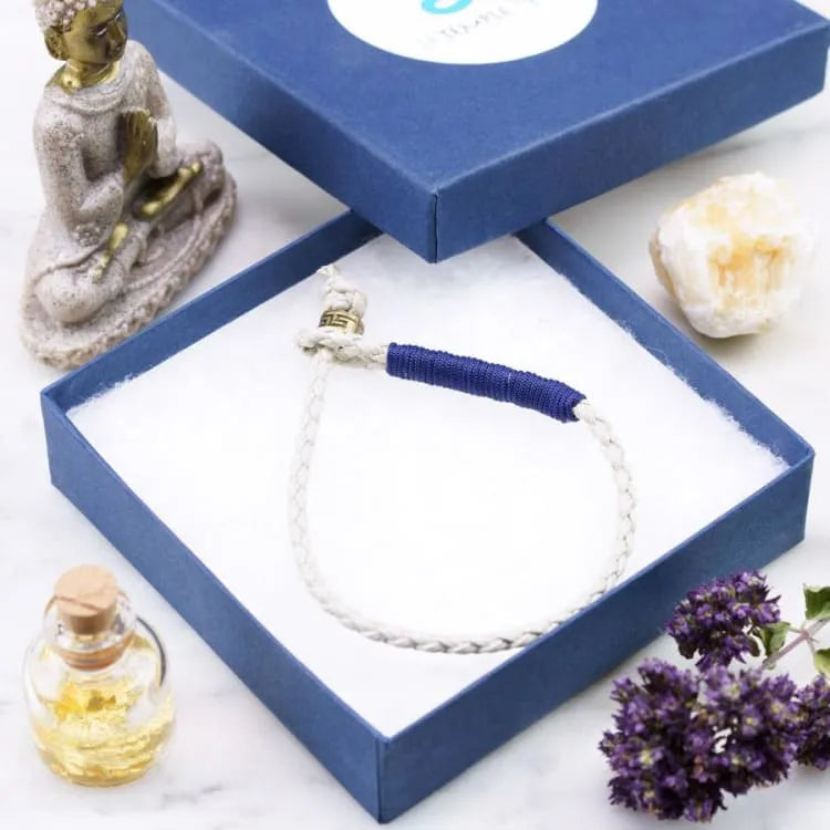 Pulsera de amuleto de la suerte tejida a mano "kabbalah" tibetana