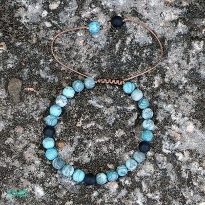 Pulsera de armonía emocional en turquesa pintada