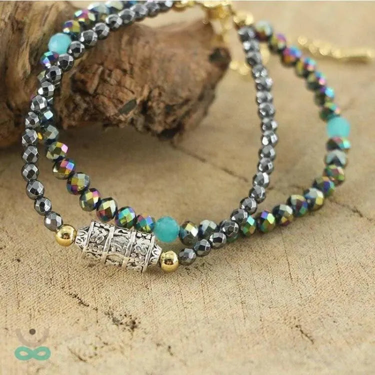 Pulsera de budista en hematites