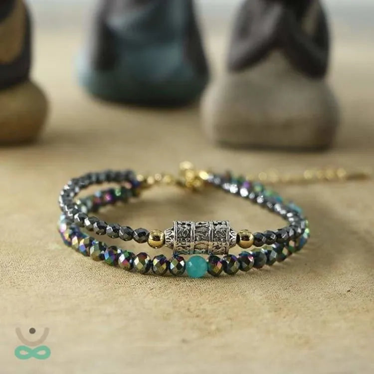 Pulsera de budista en hematites