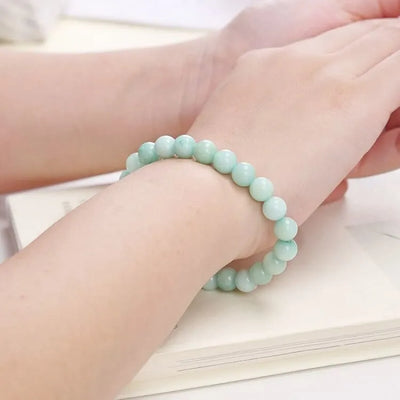 Pulsera de calcedonia azul