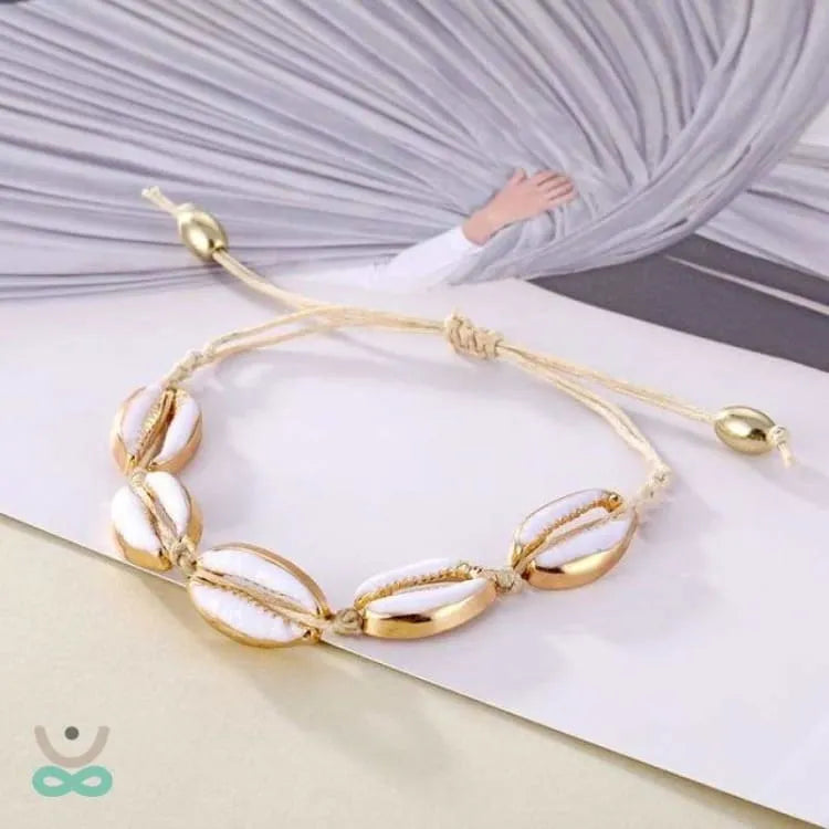 Pulsera de concha de cauri