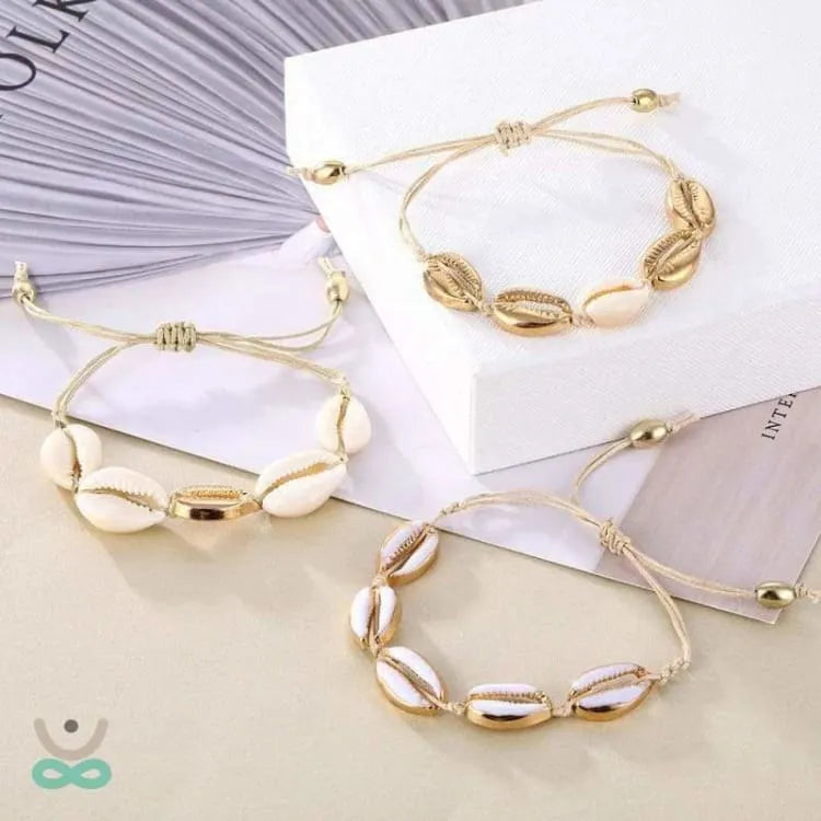 Pulsera de concha de cauri