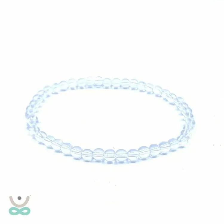 Pulsera de cristal de roca delgado