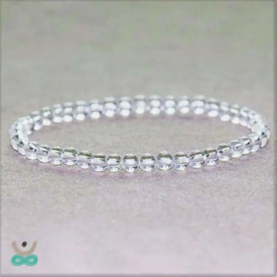 Pulsera de cristal de roca delgado