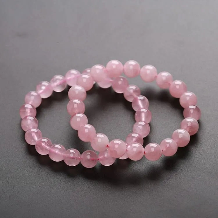 Pulsera de cuarzo rosa