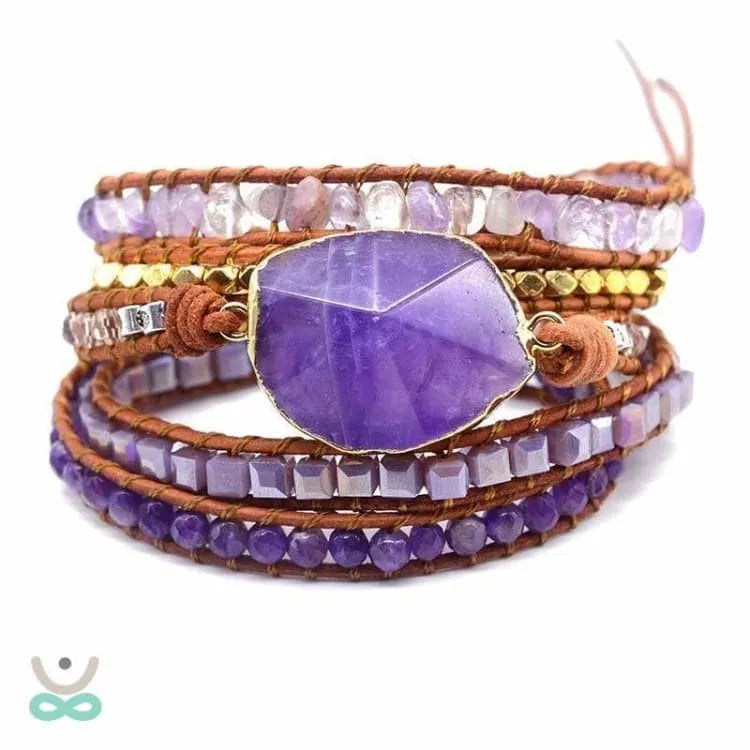 Pulsera de curación de amatista