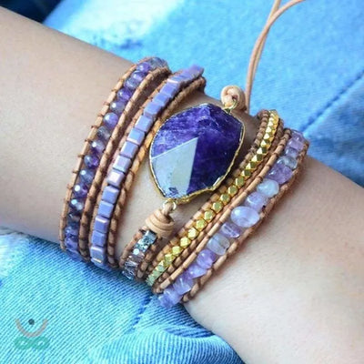 Pulsera de curación de amatista