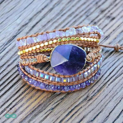 Pulsera de curación de amatista