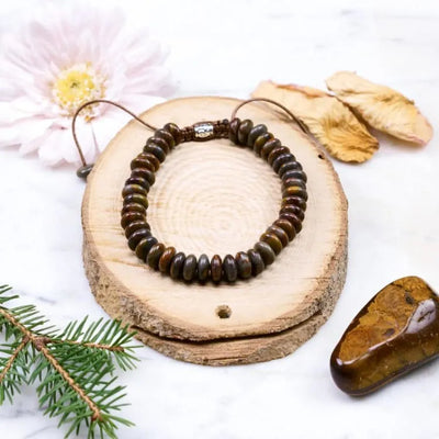 Pulsera de energia en ojo de tigre