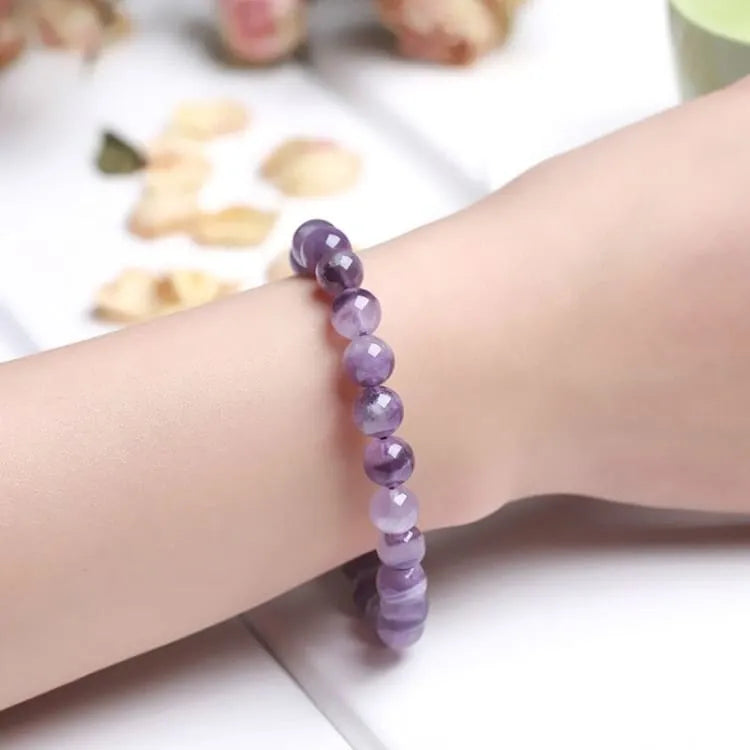 Pulsera de equilibrio con cuentas de amatista