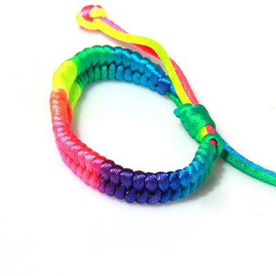 Pulsera de la amistad brasileña de cuerda trenzada