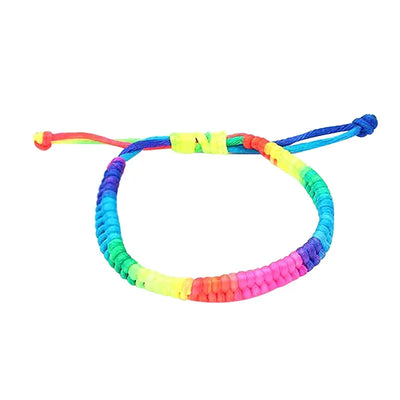 Pulsera de la amistad brasileña de cuerda trenzada