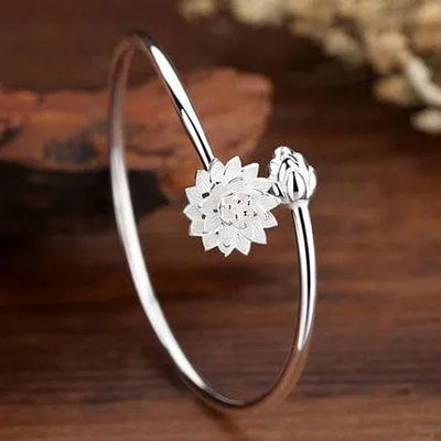 Pulsera de la flor de loto "el ciclo eterno".