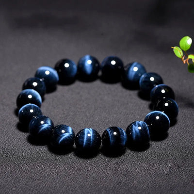 Pulsera de ojo de tigre azul para hombre