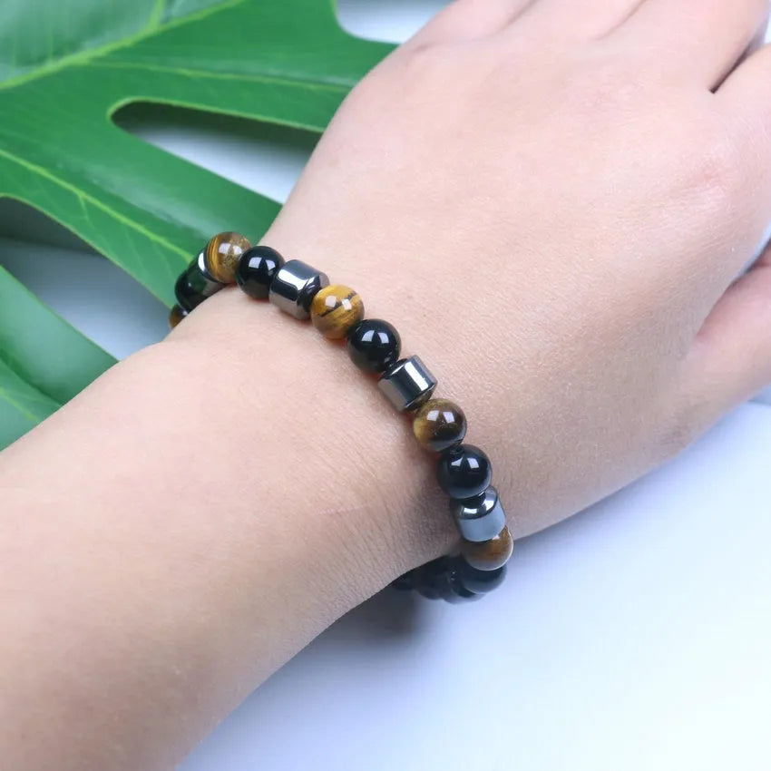 Pulsera de ojo de tigre con energía curativa