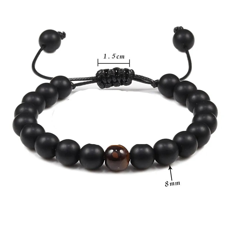 Pulsera de ojo de tigre para hombre