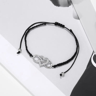 Pulsera de pareja con símbolo de infinito