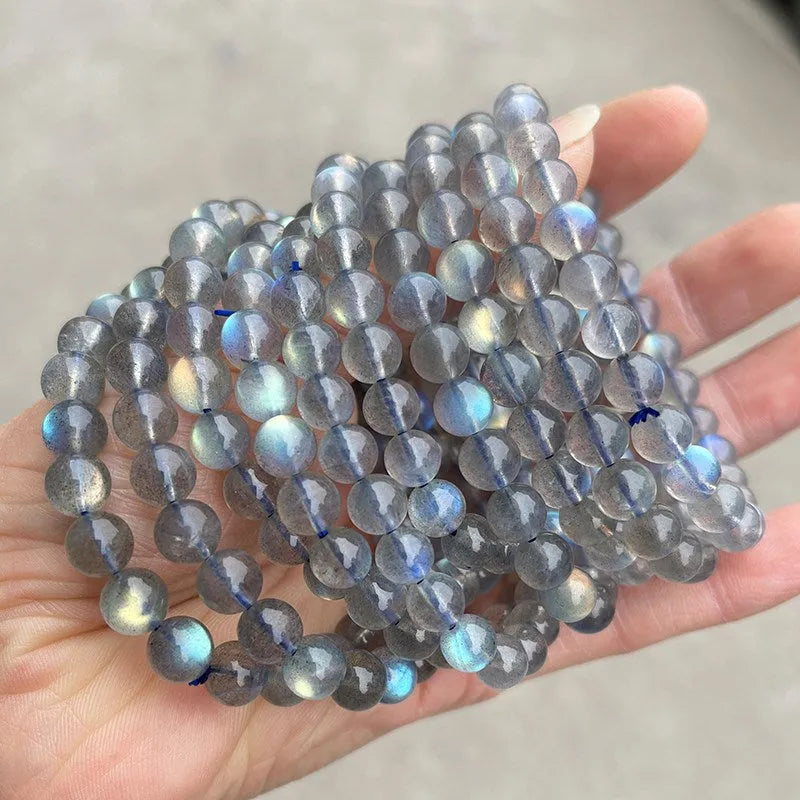 Pulsera de piedra natural brillante