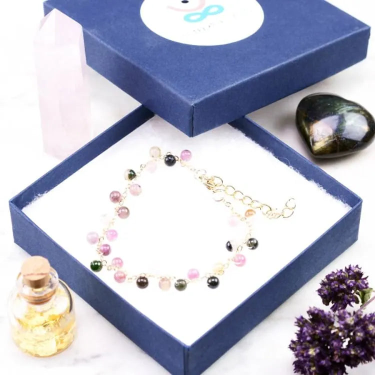 Pulsera de piedras de colores