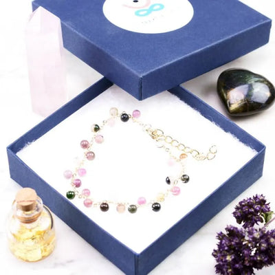 Pulsera de piedras de colores