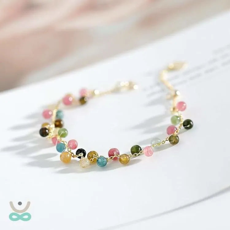 Pulsera de piedras de colores