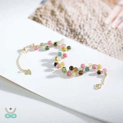 Pulsera de piedras de colores