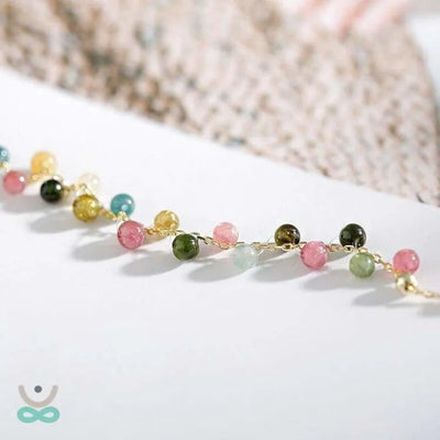 Pulsera de piedras de colores