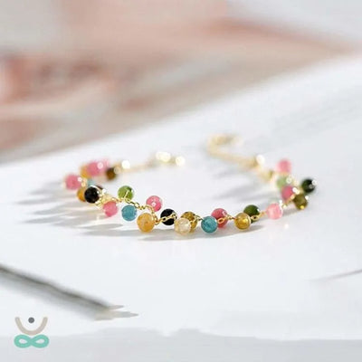 Pulsera de piedras de colores