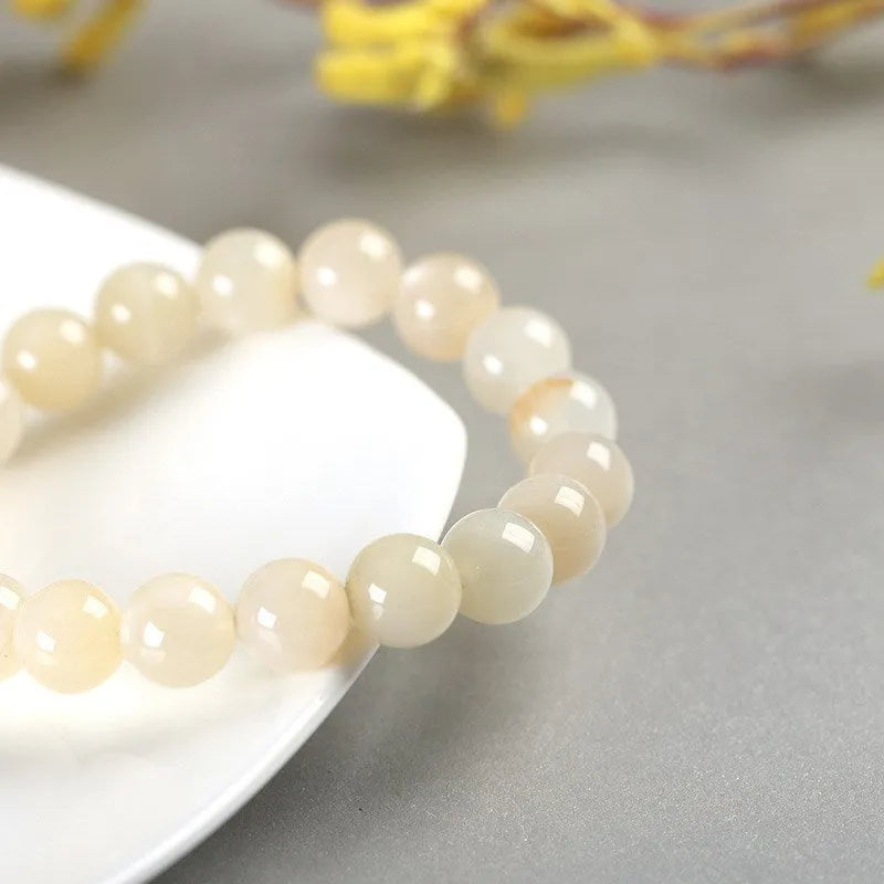 Pulsera de piedras naturales blancas