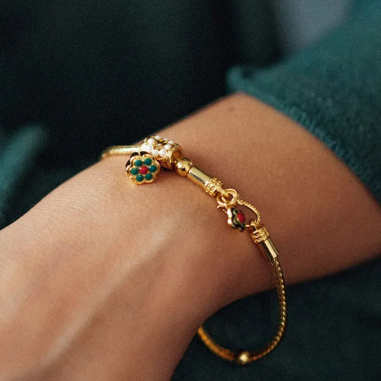 Pulsera de semillas de loto Eternity