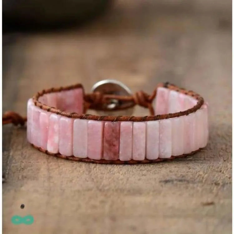 Pulsera de ternura en cuarzo rosa