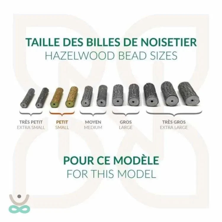 Pulsera de tobillo - Piedras de avellano y chakra