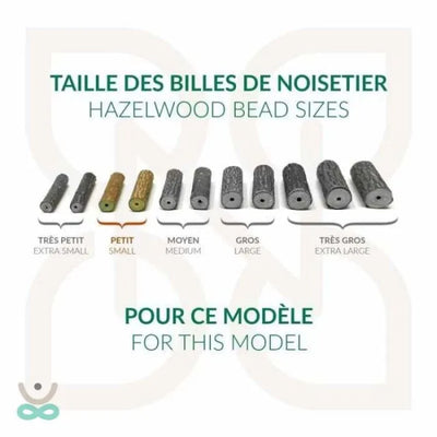 Pulsera de tobillo - Piedras de avellano y chakra